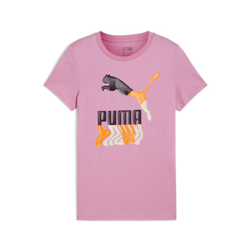 PUMA - Polo Niña Manga Corta Algodón Puma