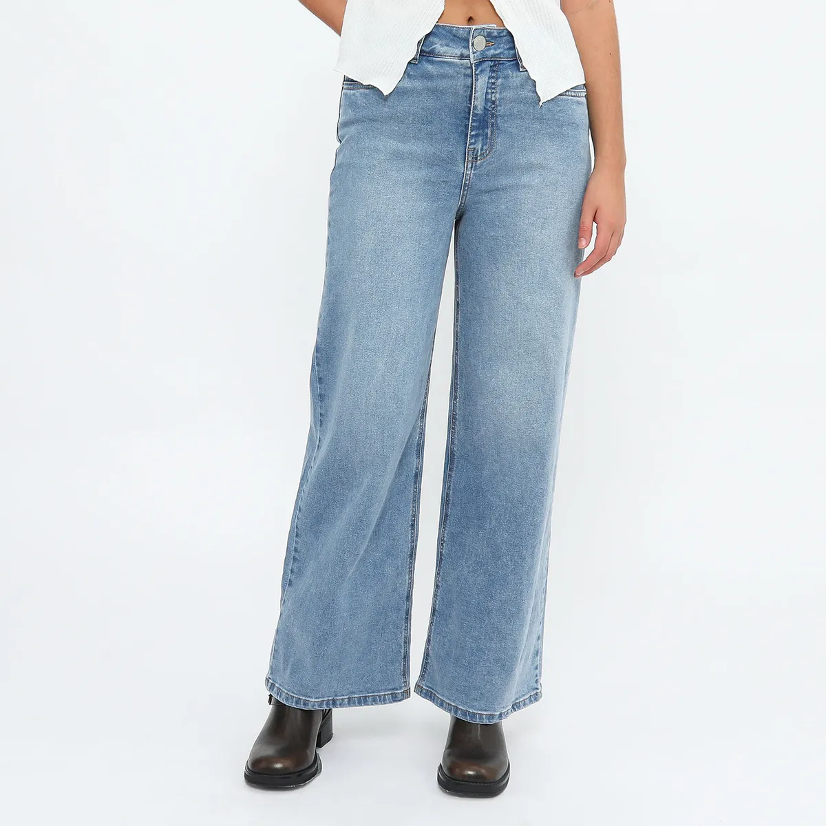 DENIMLAB - Jean Wide Algodón Mujer Denimlab