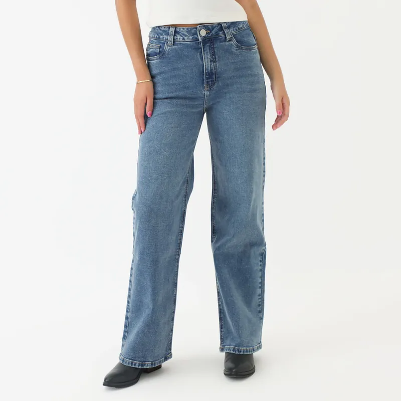 DENIMLAB - Jean Wide Algodón Mujer Denimlab
