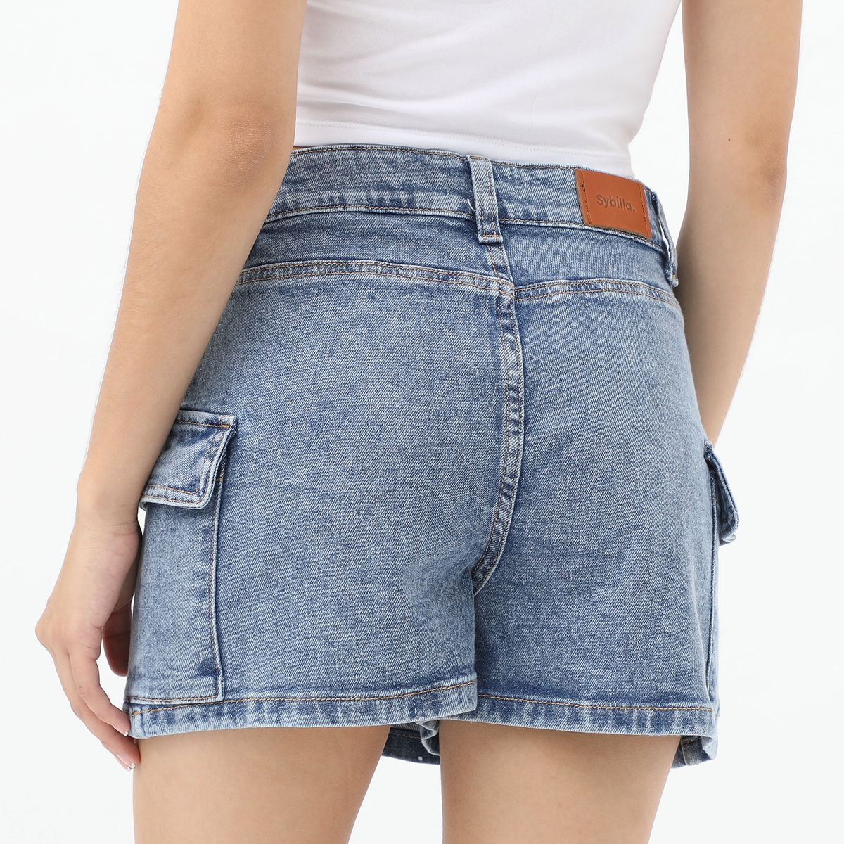 SYBILLA - Short 100% Algodón Mujer Sybilla