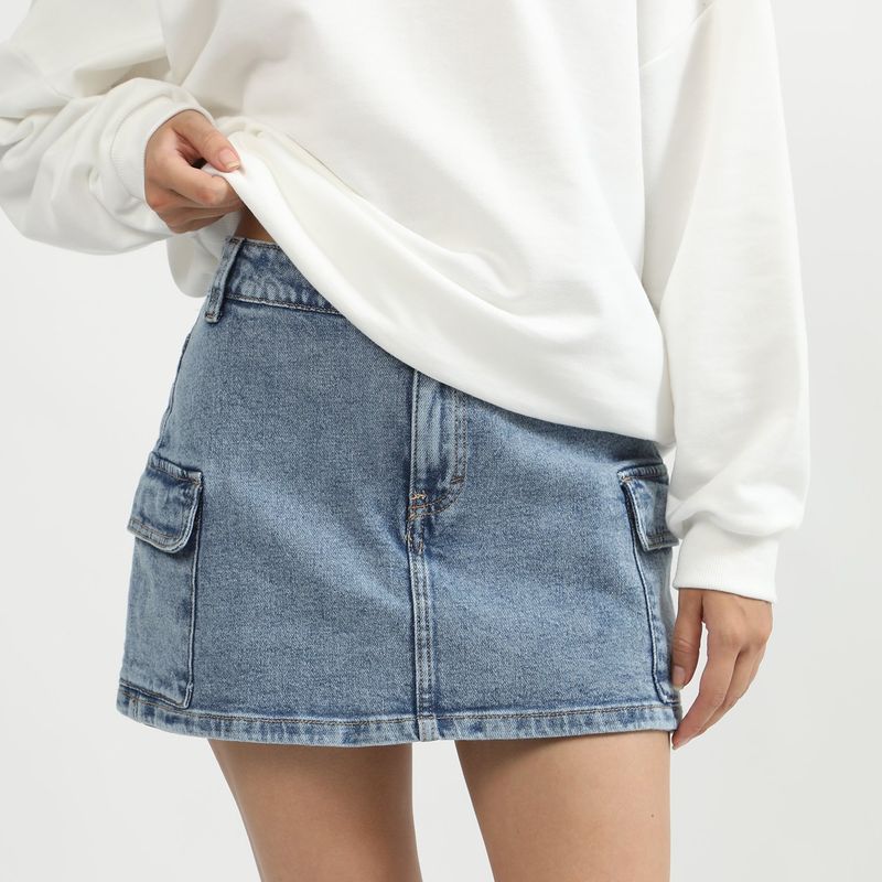 SYBILLA - Falda Short Algodón Mujer Sybilla