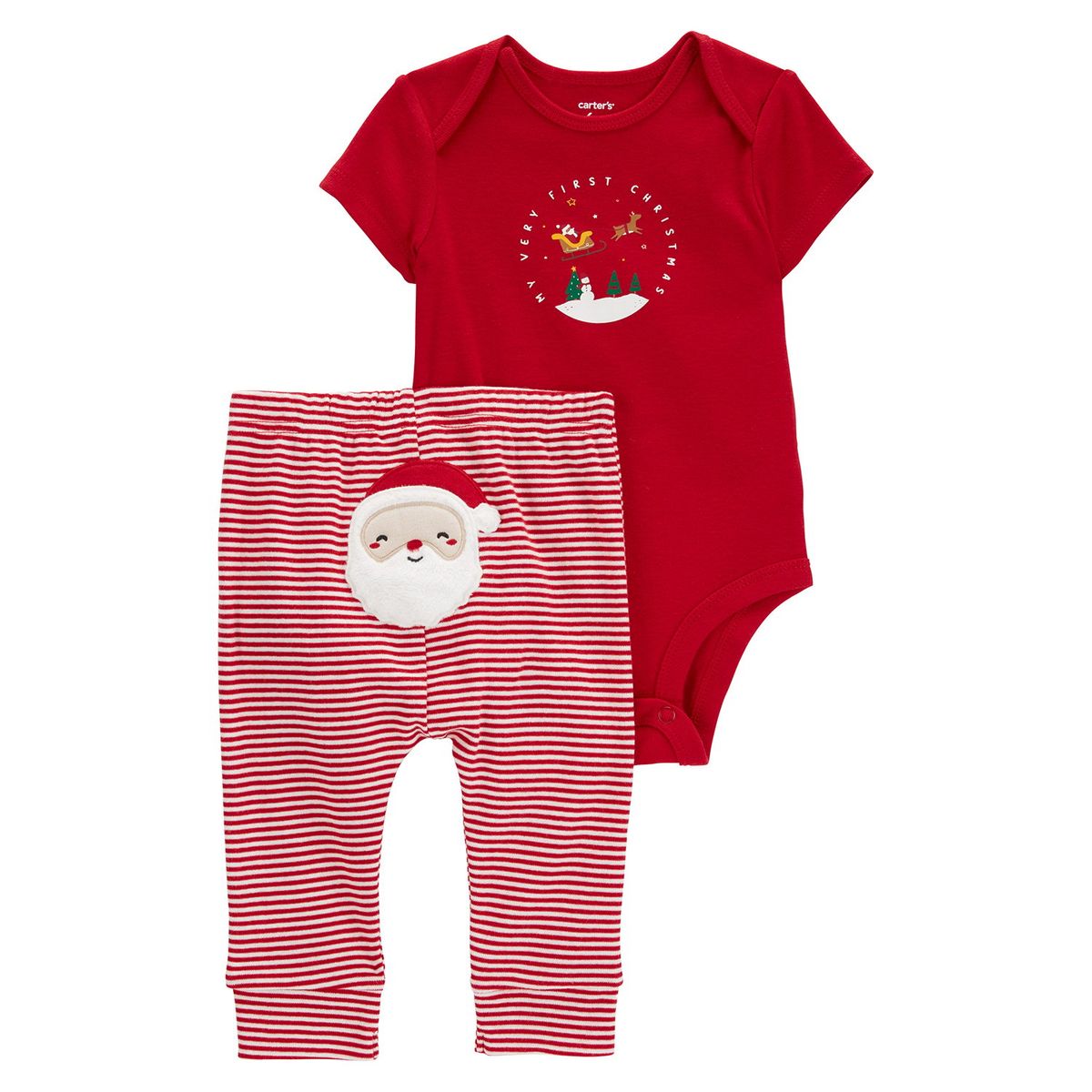 CARTER'S - Conjunto Bebé Niño Niña Navidad 3 Piezas Algodón Carters