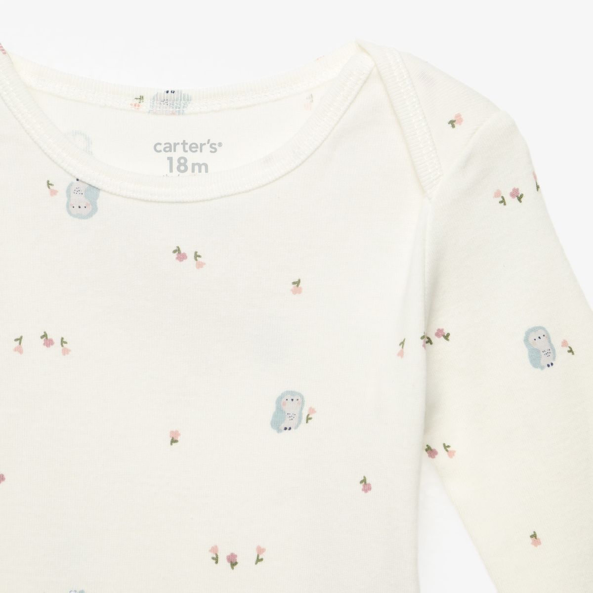 CARTER'S - Body Bebé Niña Pack X4 Algodón Carters