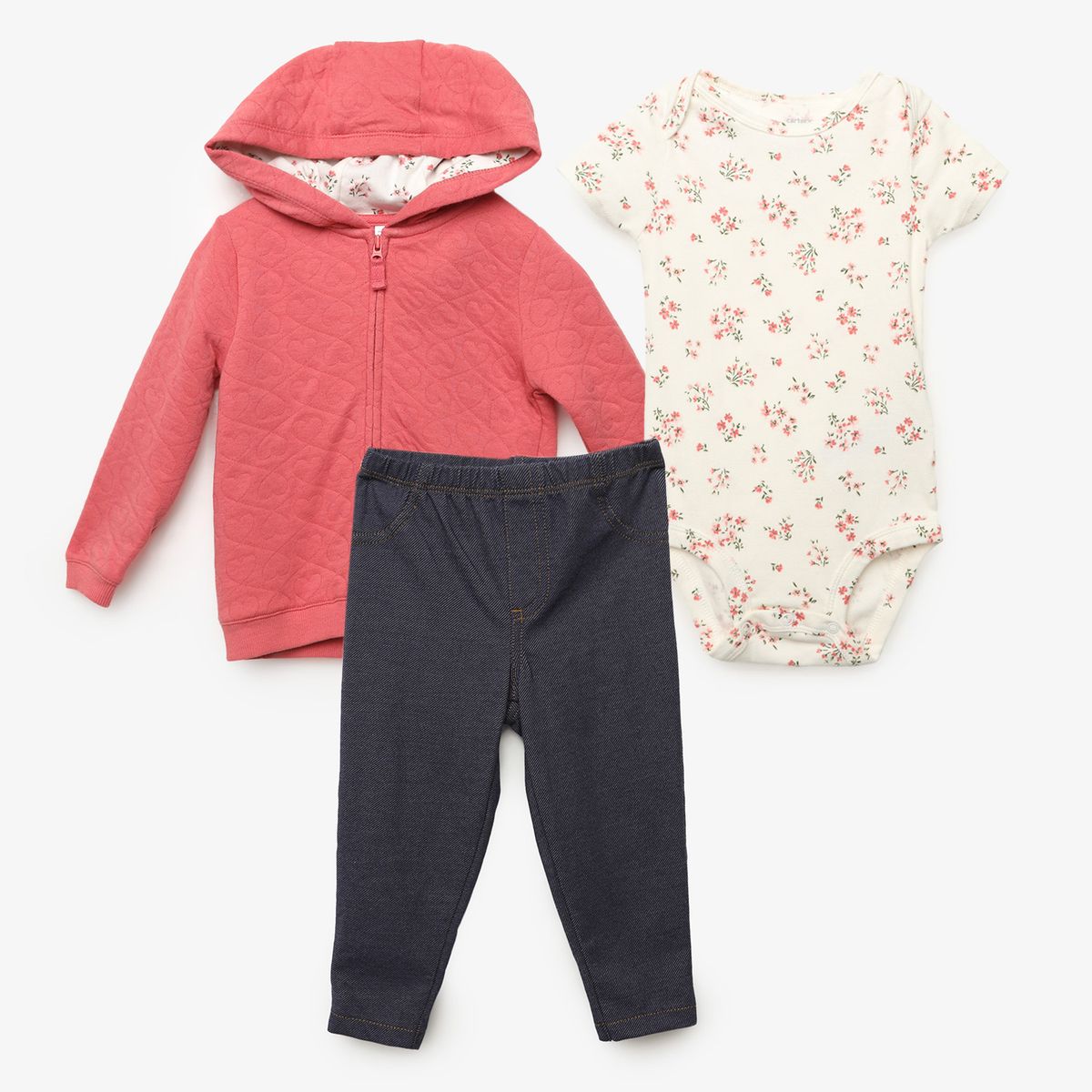 CARTER'S - Conjunto Bebé Niña 3 Piezas Algodón Carters