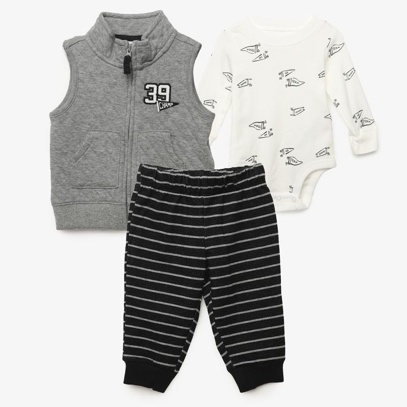 CARTER'S - Conjunto Bebé Niño 3 Piezas Algodón Carters