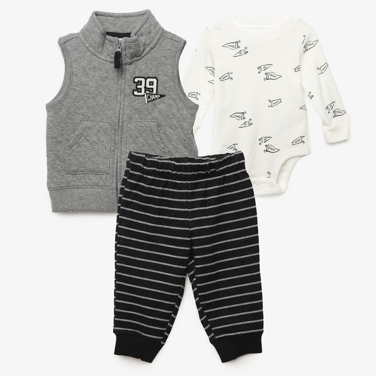 CARTER'S - Conjunto Bebé Niño 3 Piezas Algodón Carters