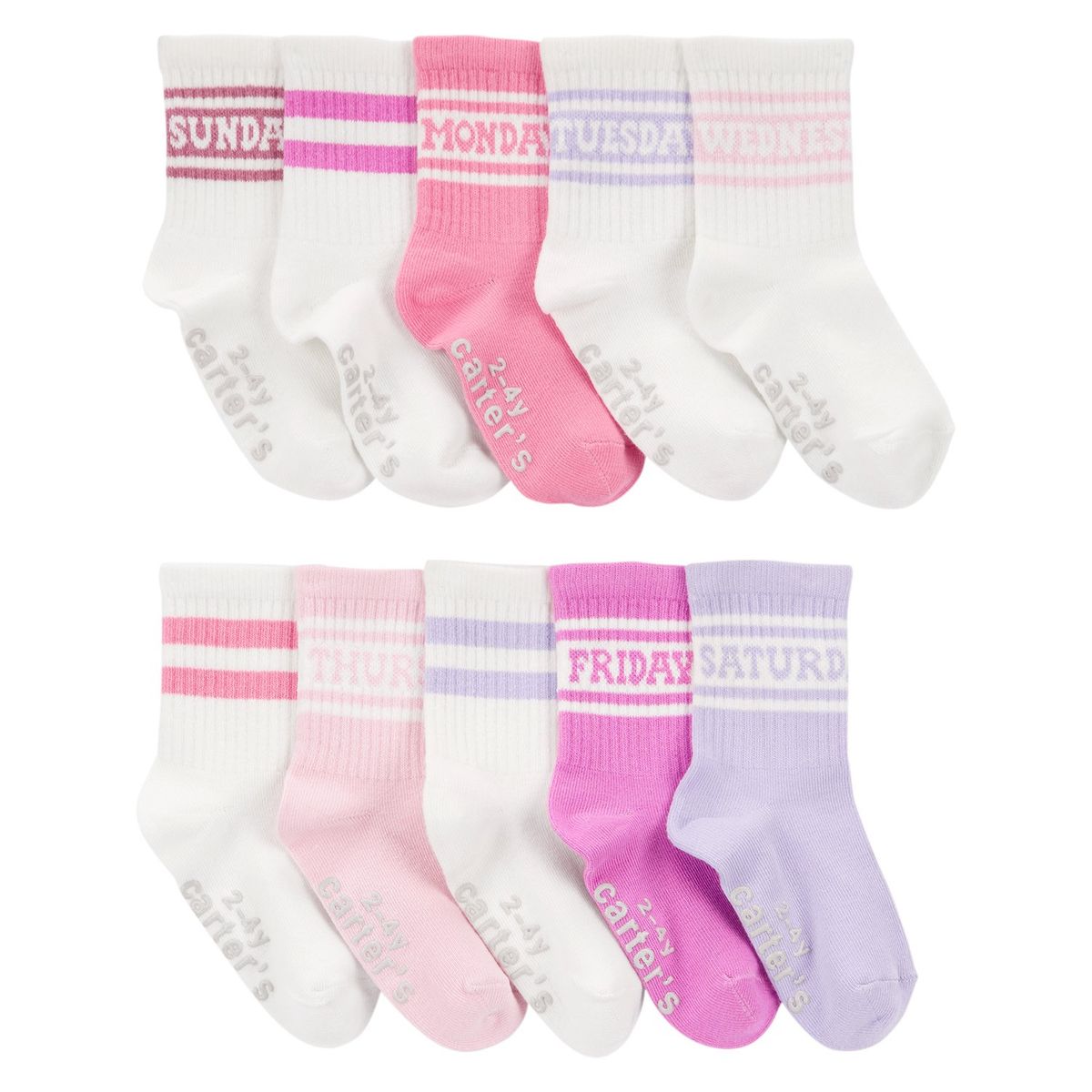 CARTER'S - Medias Bebé Niña Pack X10 Carters