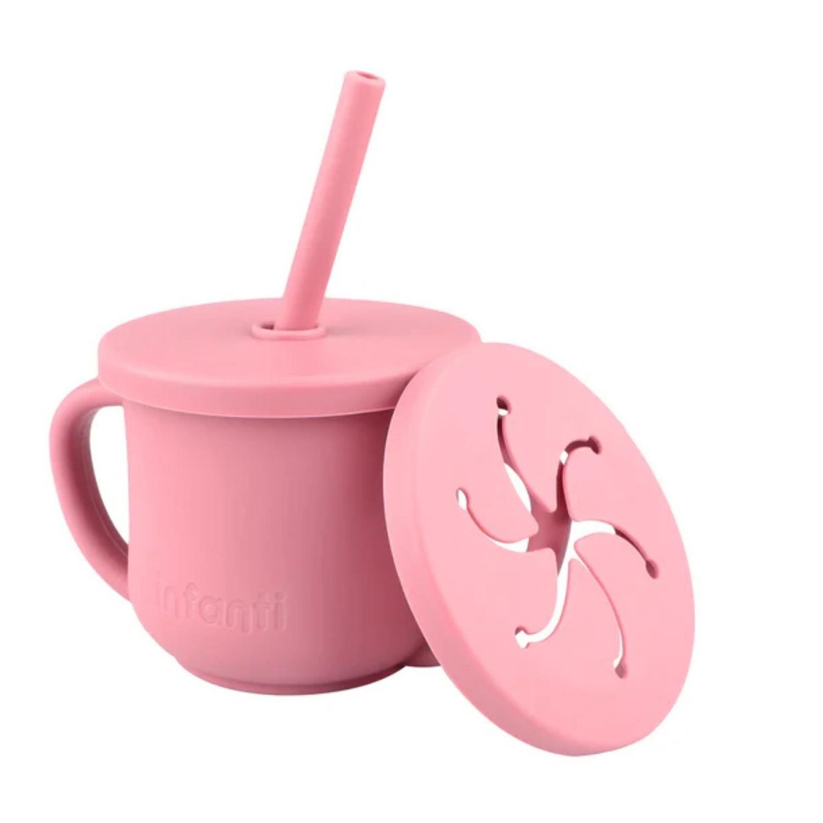 INFANTI - Vaso Snack 2 En 1 De Silicona 225ml Infanti