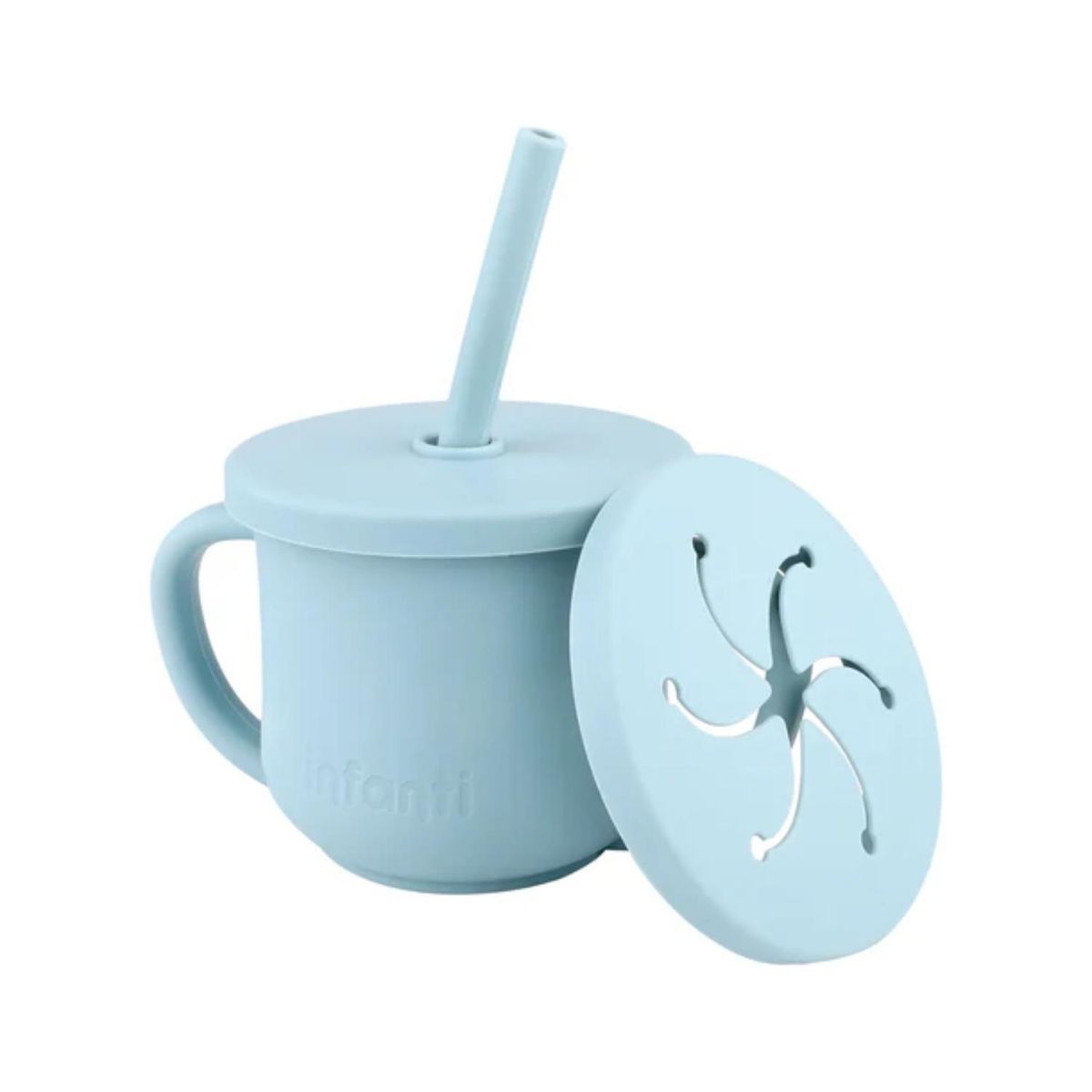 INFANTI - Vaso Snack 2 En 1 De Silicona 225ml Infanti