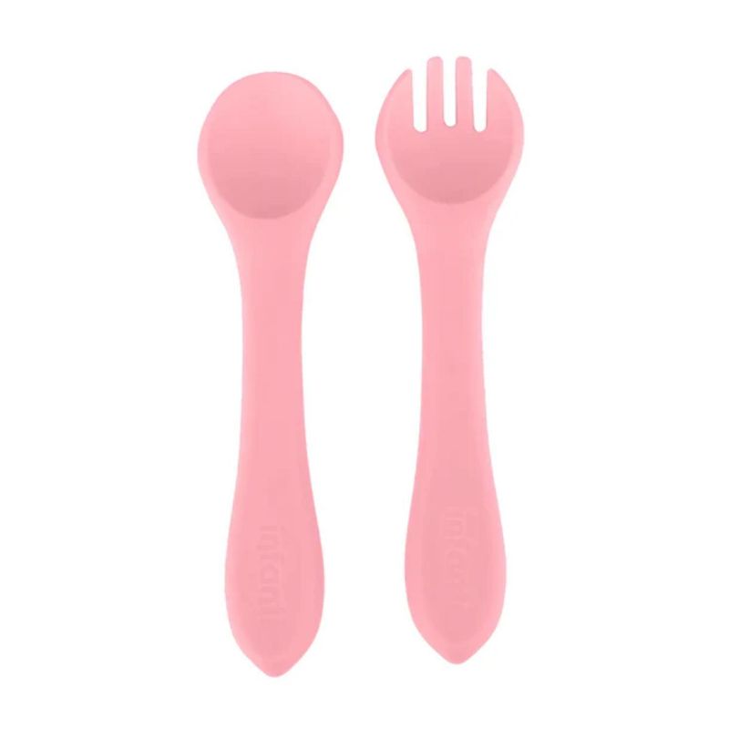 INFANTI - Set De Cubiertos De Silicona Niña Infanti