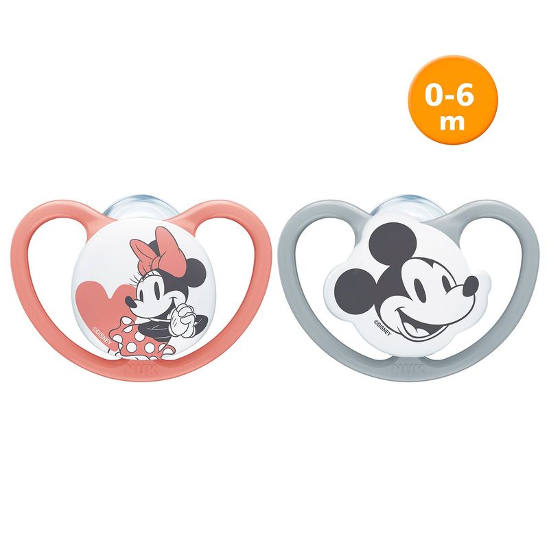 NUK - Pack X2 Chupón Space Minnie 0-6 M Nuk