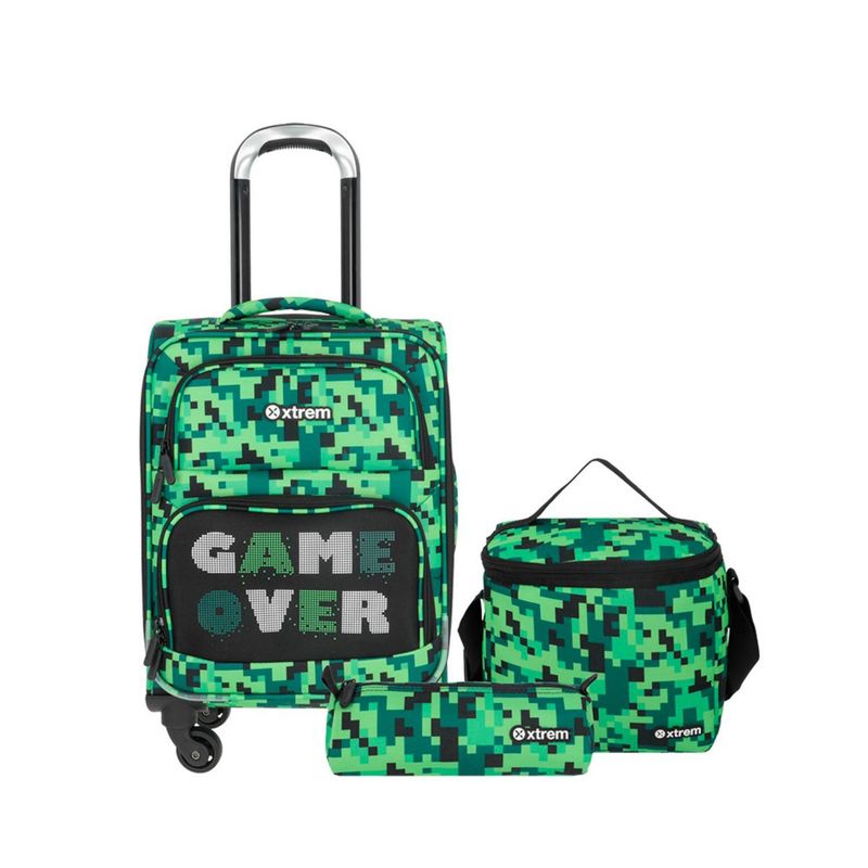XTREM - Mochila Con Ruedas Speedy Pack 5xt Green Pixels Xtrem