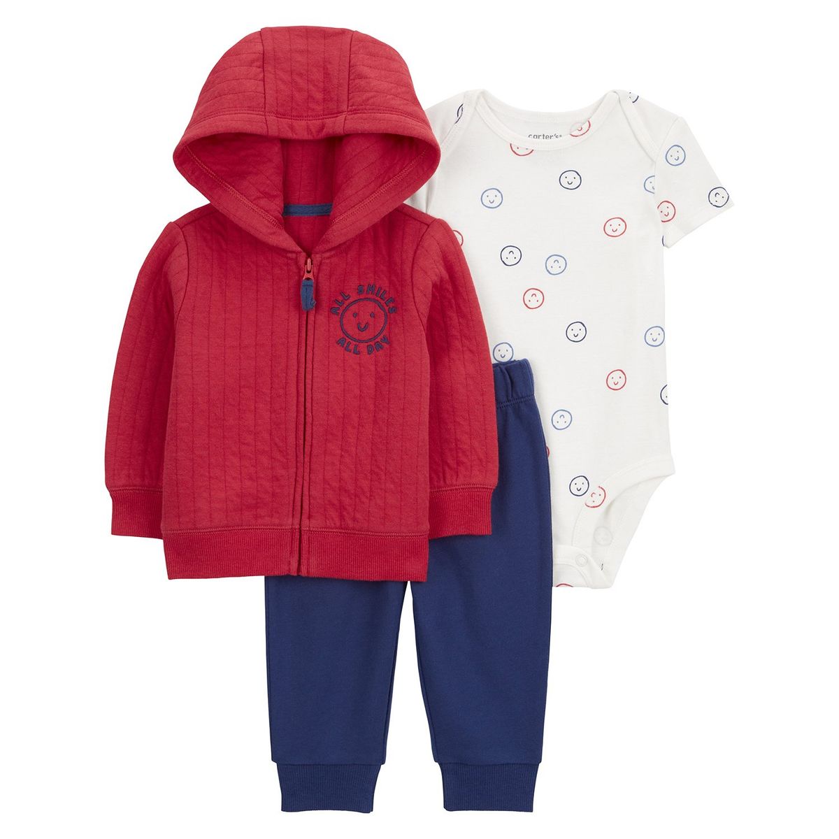 CARTER'S - Conjunto Bebé Niño 3 Piezas Algodón Carters