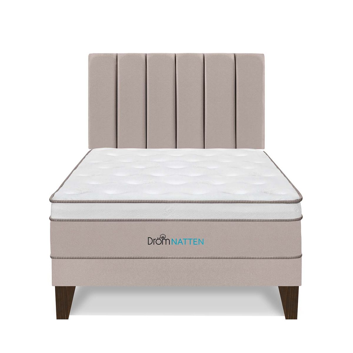 DROM - Dormitorio Europeo Natten 2 Plz + 2 Almohadas Viscoelásticas + Protector
