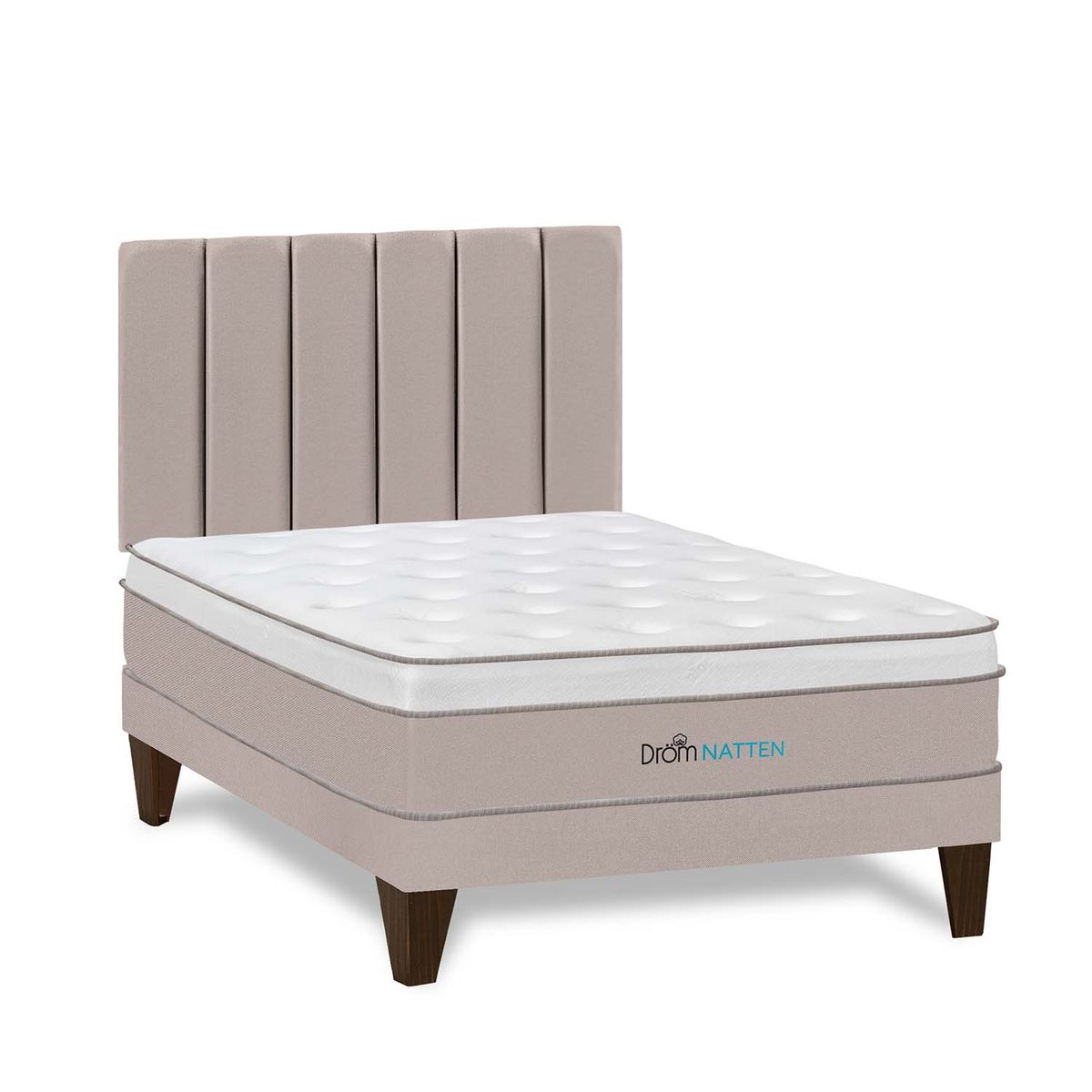 DROM - Dormitorio Europeo Natten 2 Plz + 2 Almohadas Viscoelásticas + Protector