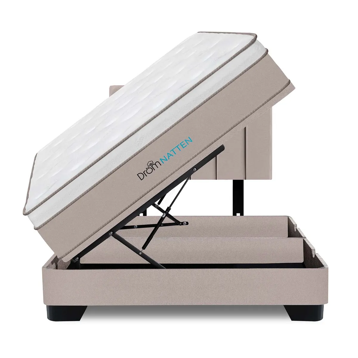 DROM - Dormitorio Boxet Natten 2 Plz + 2 Almohadas Viscoelásticas + Protector