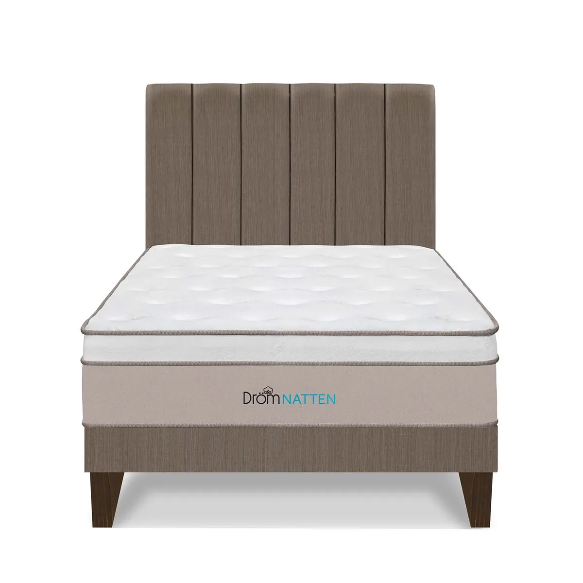 DROM - Dormitorio Europeo Natten 2 Plz + 2 Almohadas Viscoelásticas + Protector