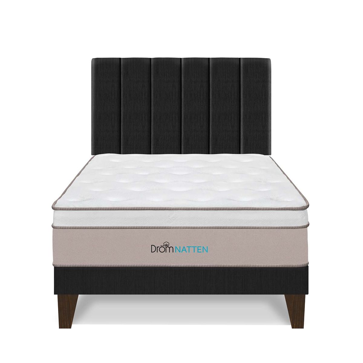 DROM - Dormitorio Europeo Natten 2 Plz + 2 Almohadas Viscoelásticas + Protector