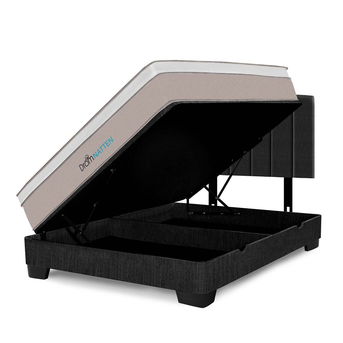 DROM - Dormitorio Boxet Natten 2 Plz + 2 Almohadas Viscoelásticas + Protector