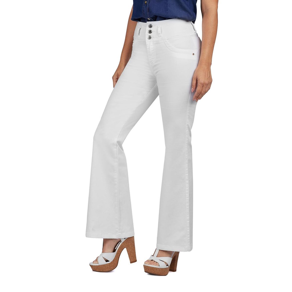 VRP BY VIVIANA RIVAS PLATA - Pantalón Flare Algodón Mujer Vrp By Viviana Rivas Plata