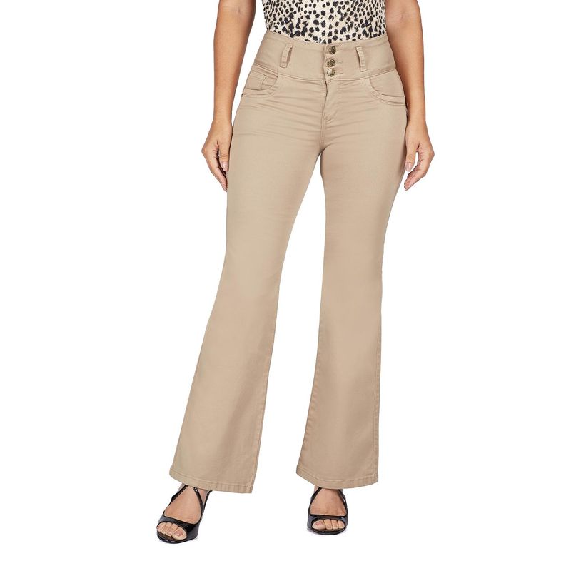 VRP BY VIVIANA RIVAS PLATA - Pantalón Flare Algodón Mujer Vrp By Viviana Rivas Plata