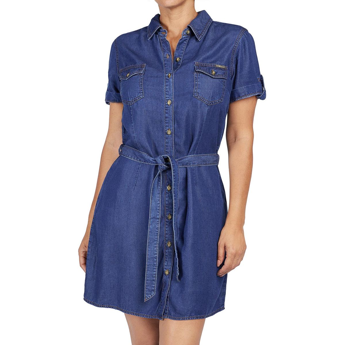 VRP BY VIVIANA RIVAS PLATA - Vestido Camisero Casual Mujer Vrp By Viviana Rivas Plata