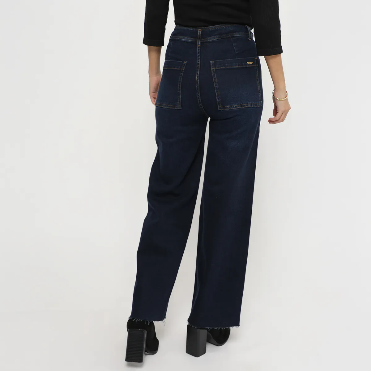 VRP BY VIVIANA RIVAS PLATA - Pantalón Wide Leg Tiro Alto Mujer Vrp By Viviana Rivas Plata.