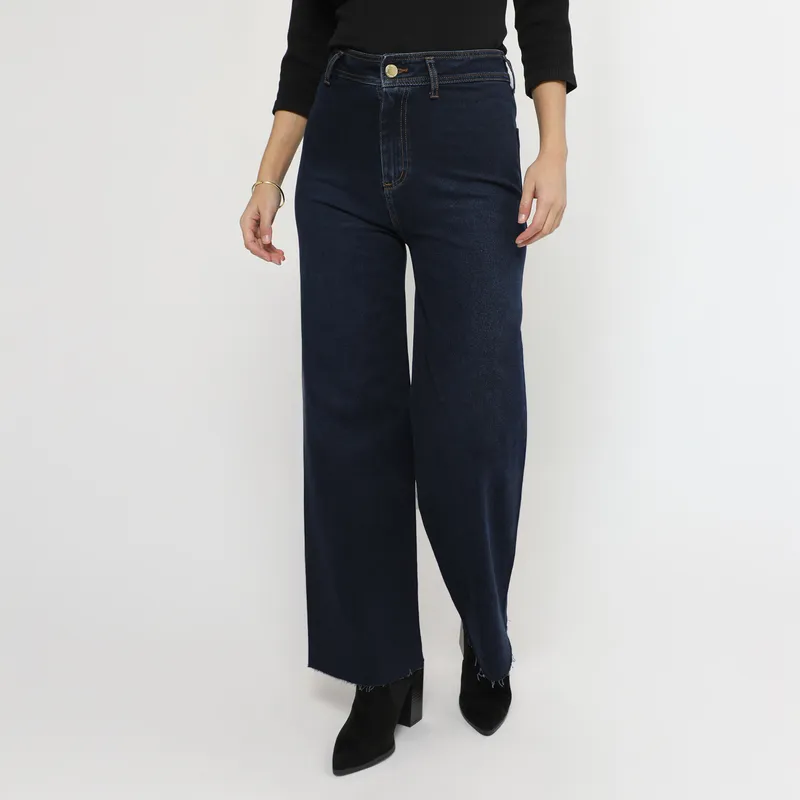 VRP BY VIVIANA RIVAS PLATA - Pantalón Wide Leg Tiro Alto Mujer Vrp By Viviana Rivas Plata