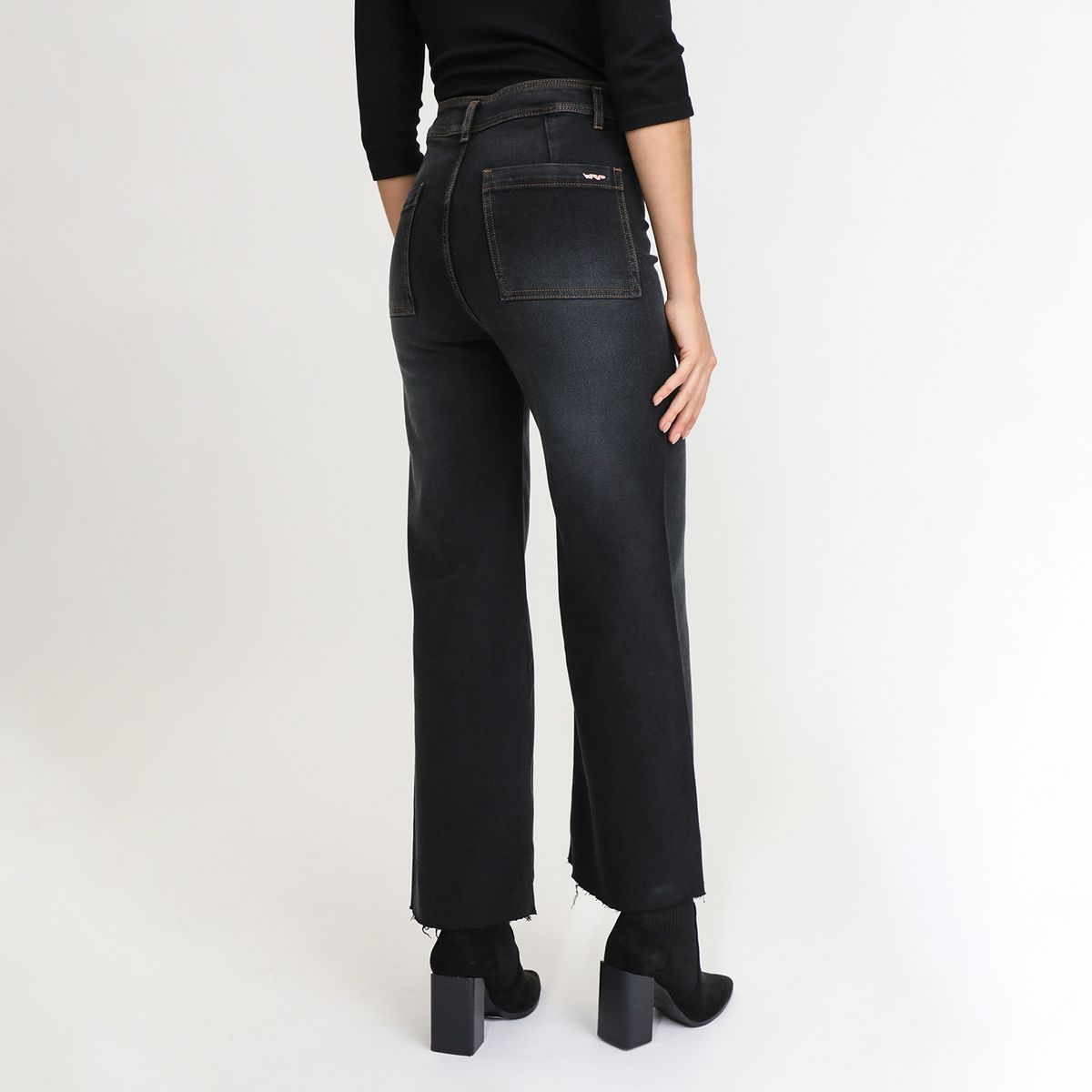 VRP BY VIVIANA RIVAS PLATA - Pantalón Wide Leg Tiro Alto Mujer Vrp By Viviana Rivas Plata