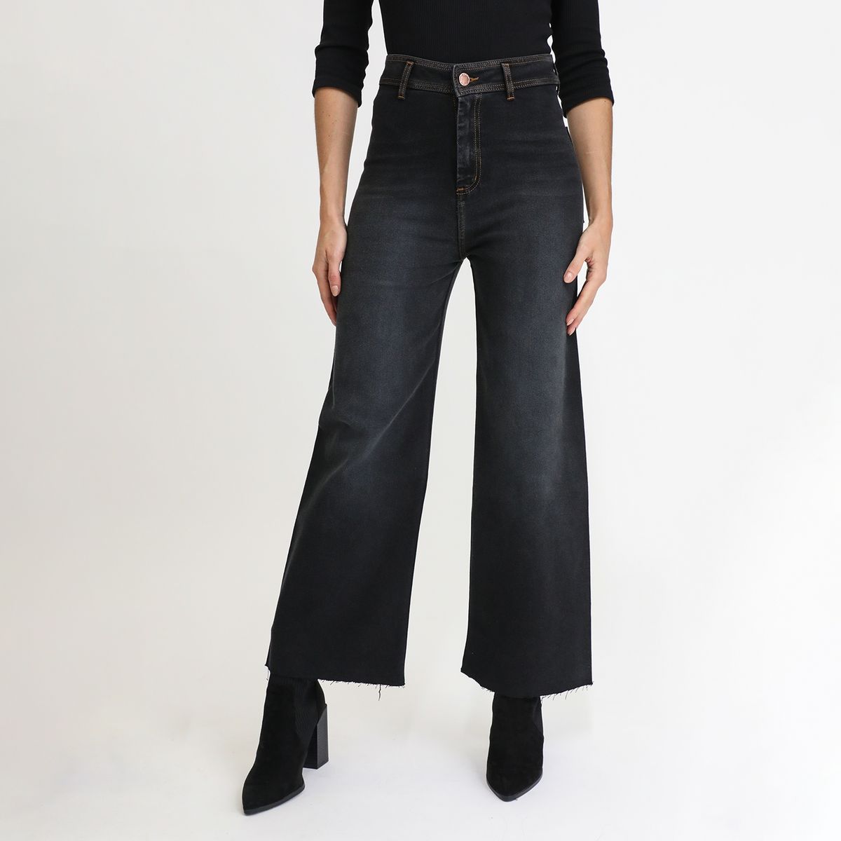 VRP BY VIVIANA RIVAS PLATA - Pantalón Wide Leg Tiro Alto Mujer Vrp By Viviana Rivas Plata