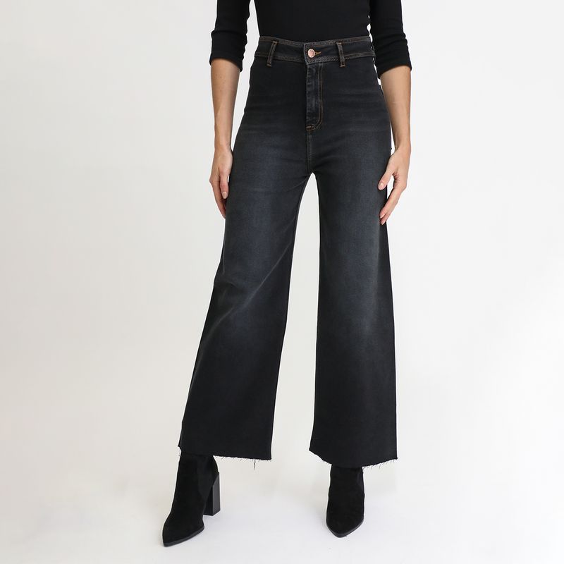 VRP BY VIVIANA RIVAS PLATA - Pantalón Wide Leg Tiro Alto Mujer Vrp By Viviana Rivas Plata