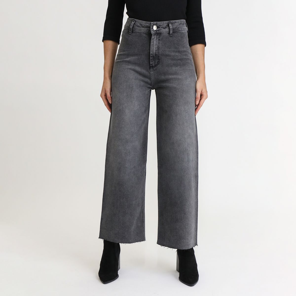 VRP BY VIVIANA RIVAS PLATA - Pantalón Wide Leg Tiro Alto Mujer Vrp By Viviana Rivas Plata