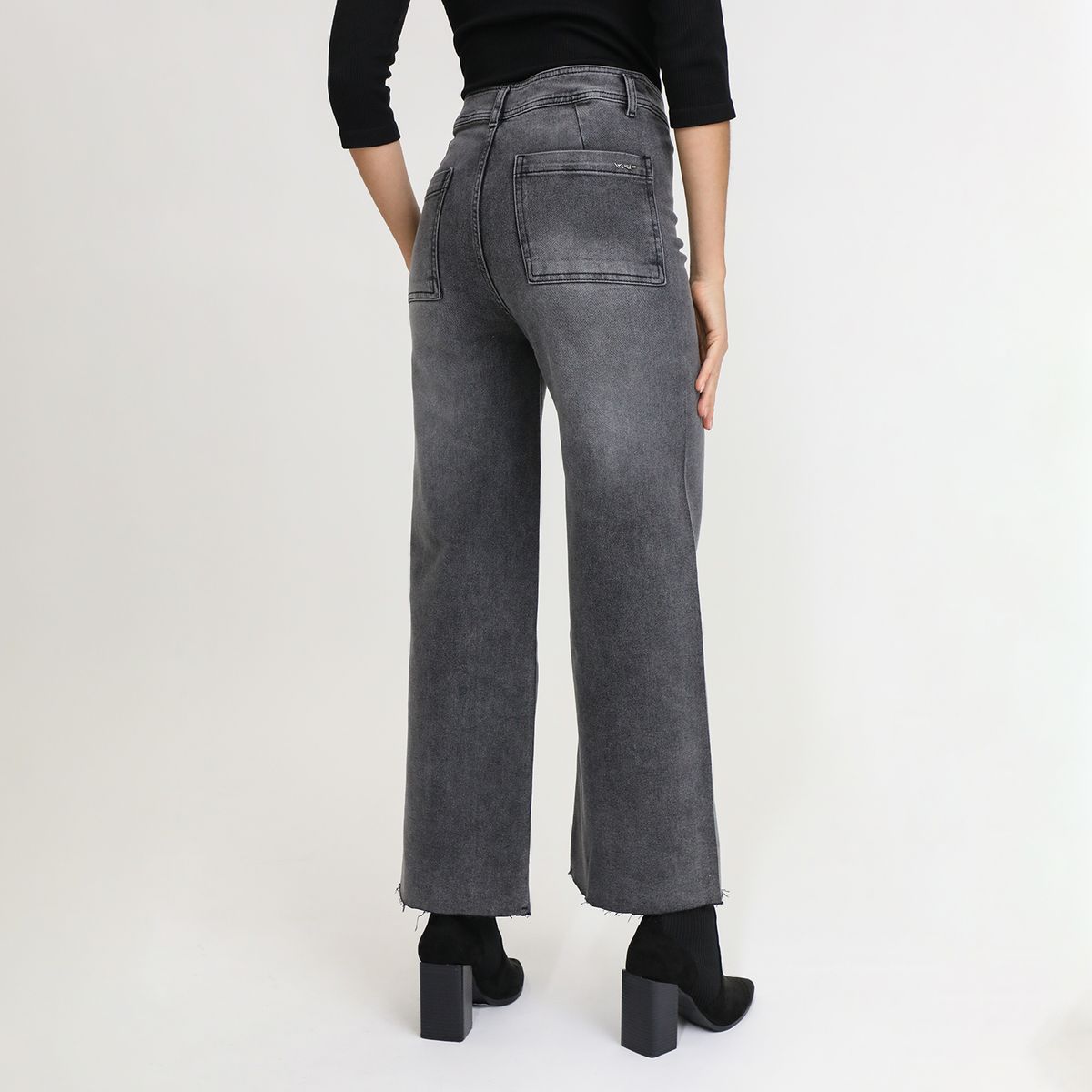 VRP BY VIVIANA RIVAS PLATA - Pantalón Wide Leg Tiro Alto Mujer Vrp By Viviana Rivas Plata