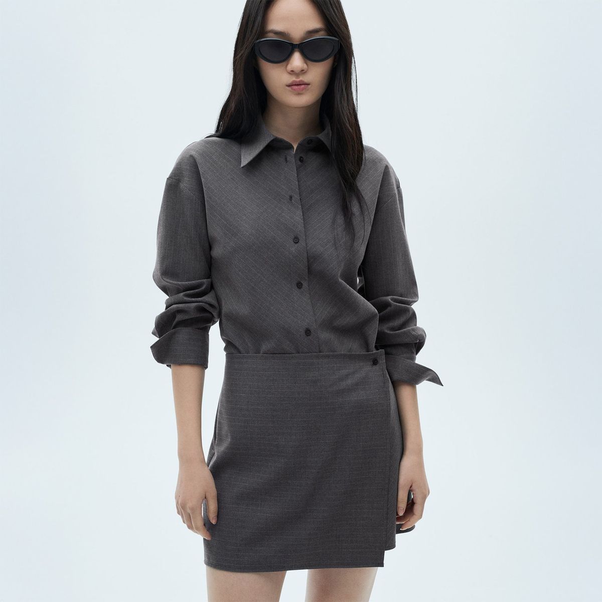 MANGO - Vestido Camisero Corto Mujer Mango