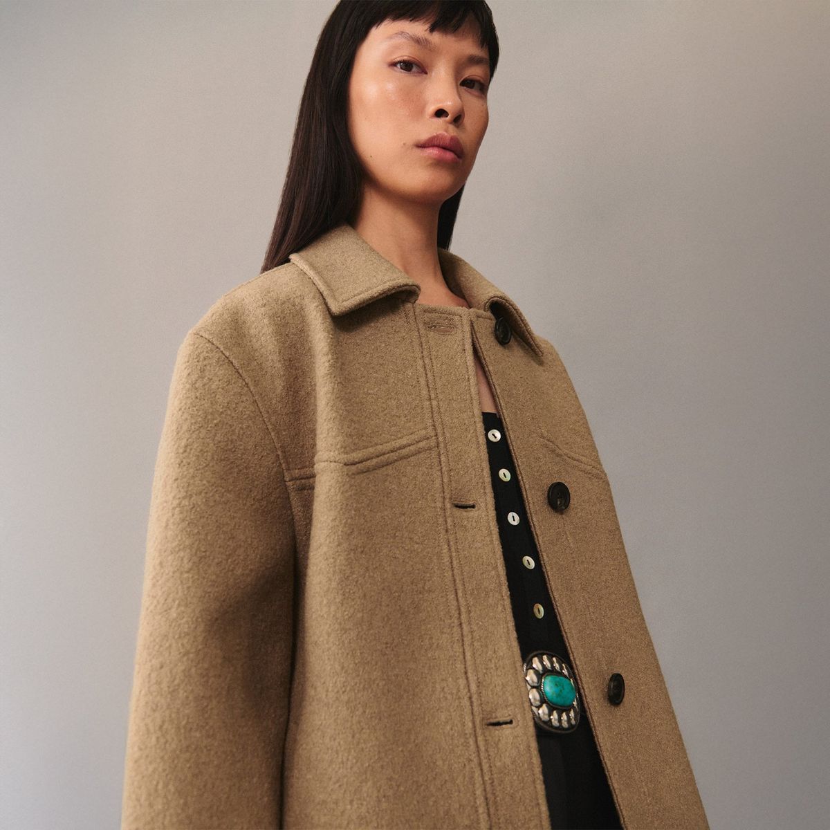 MANGO - Abrigo Casual Mujer Mango