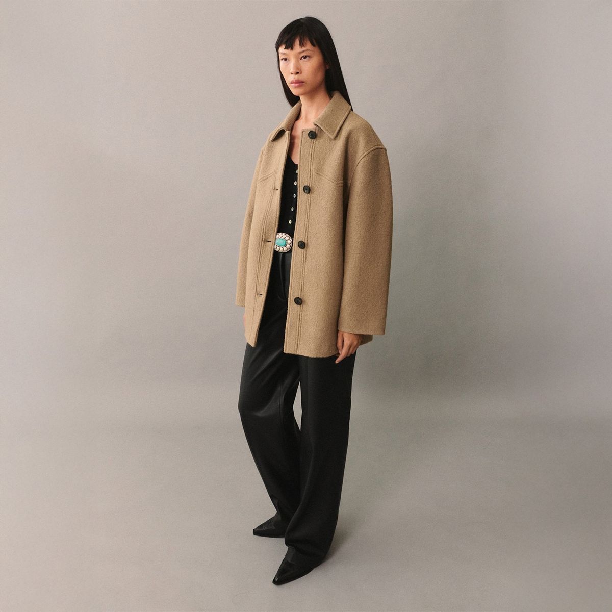 MANGO - Abrigo Casual Mujer Mango