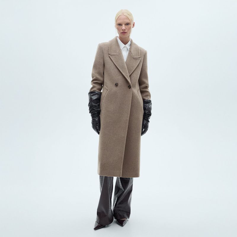 MANGO - Abrigo Casual Mujer Mango