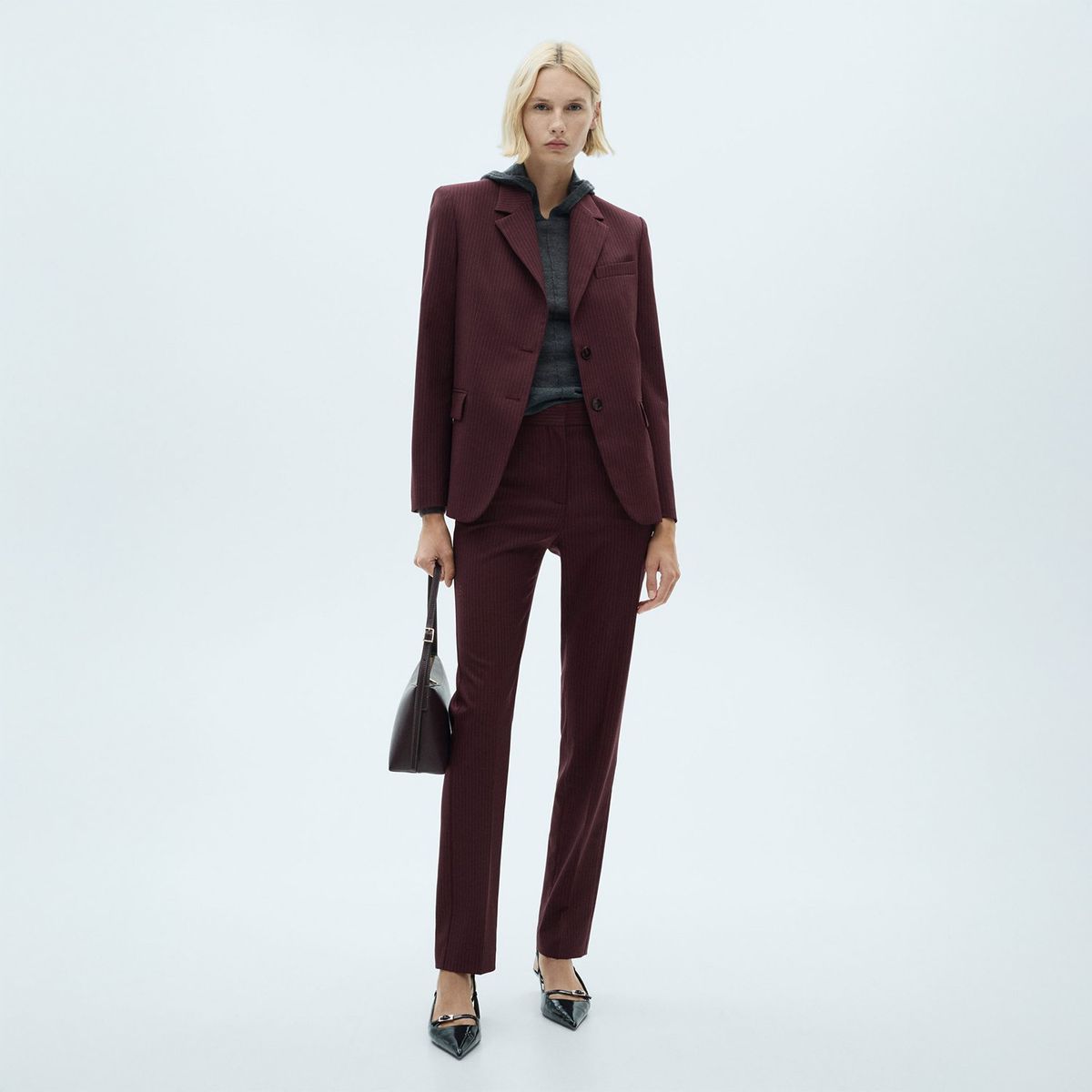 MANGO - Pantalón Recto Vestir Mujer Mango