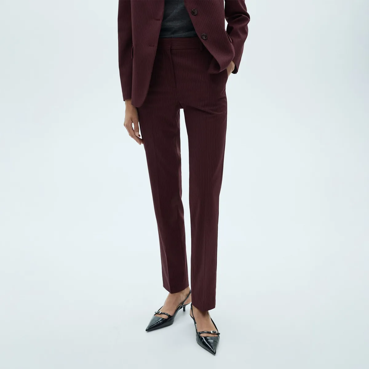 MANGO - Pantalón Recto Vestir Mujer Mango