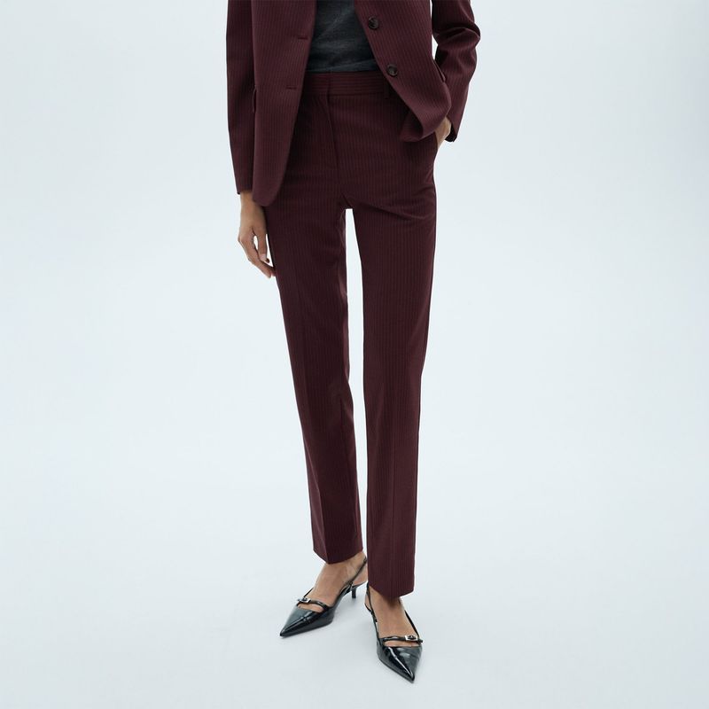 MANGO - Pantalón Recto Vestir Mujer Mango