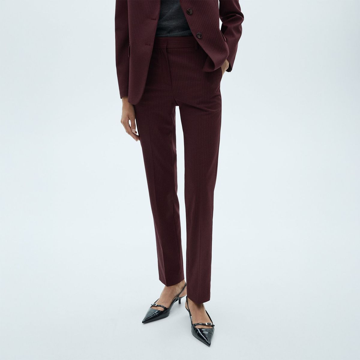 MANGO - Pantalón Recto Vestir Mujer Mango