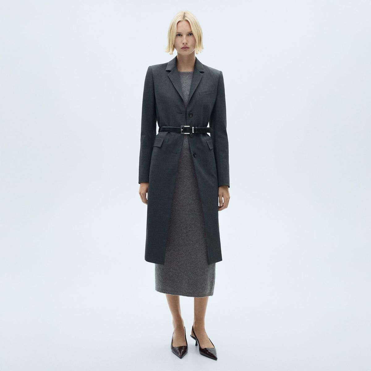 MANGO - Vestido Largo Casual Mujer Mango