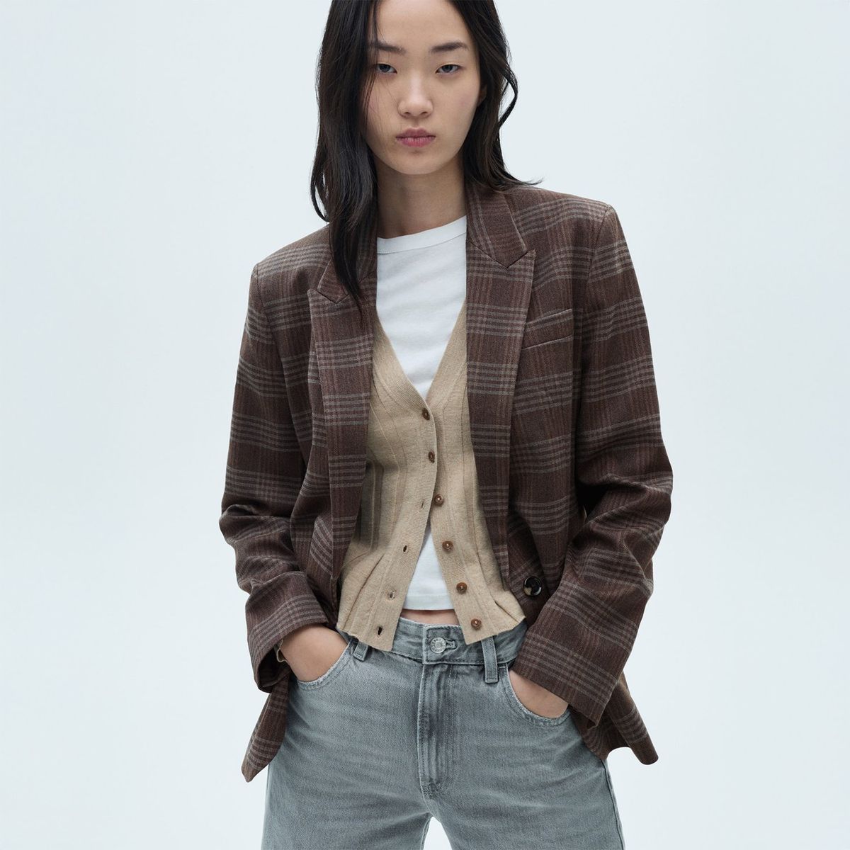 MANGO - Blazer Casual Mujer Mango