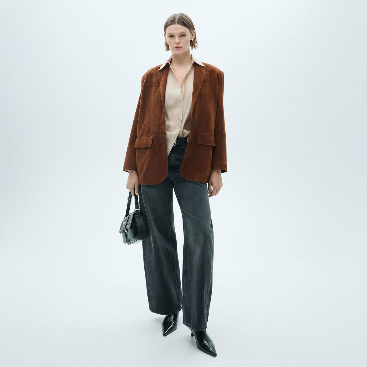 MANGO - Camisa Manga Larga Casual Mujer Mango