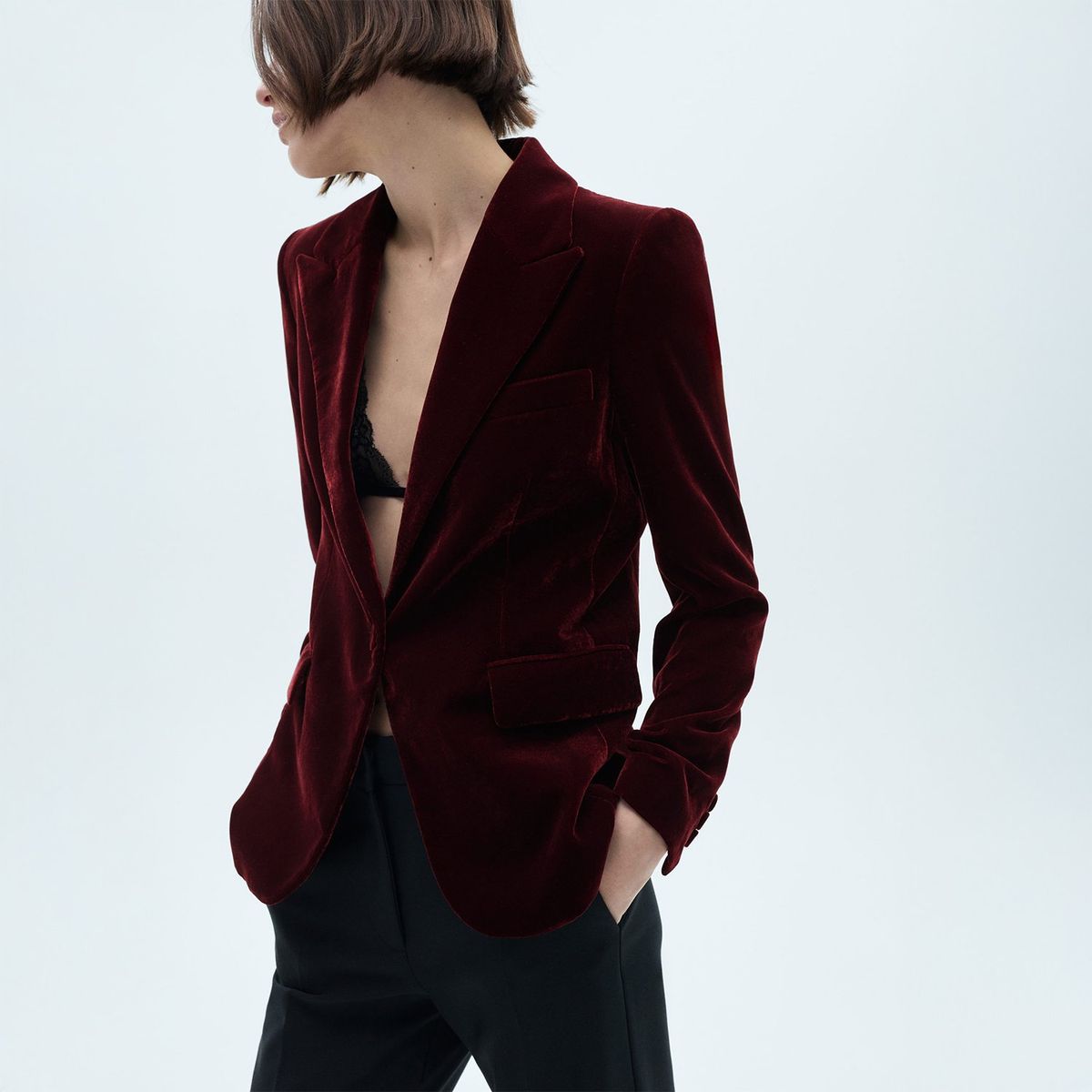 MANGO - Blazer Casual Mujer Mango