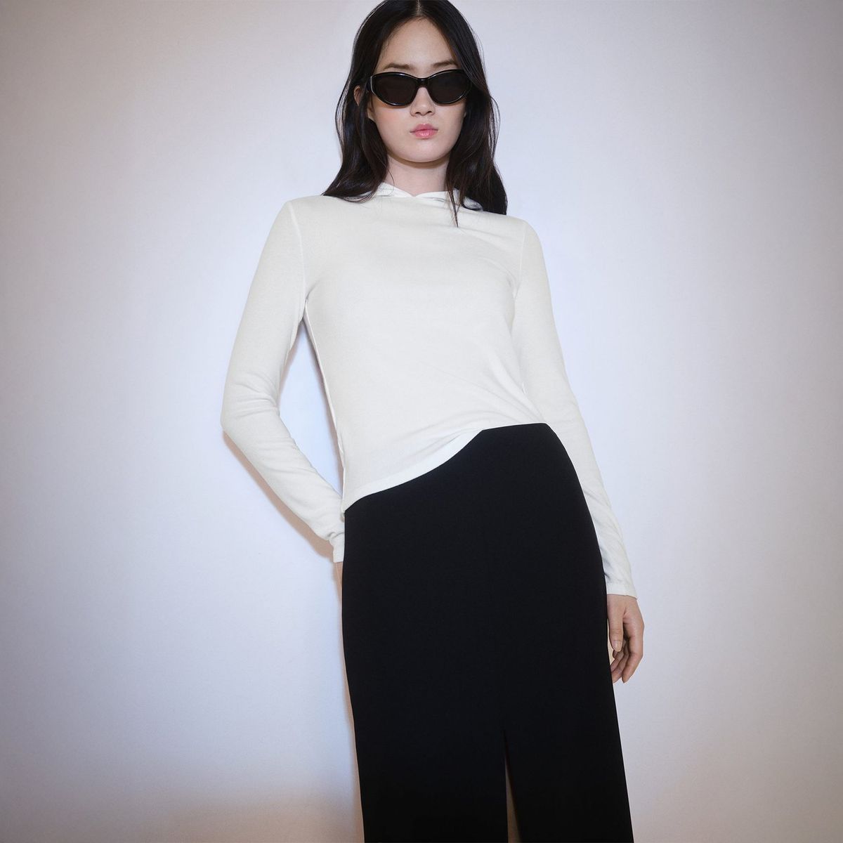 MANGO - Polo Manga Larga Casual Mujer Mango