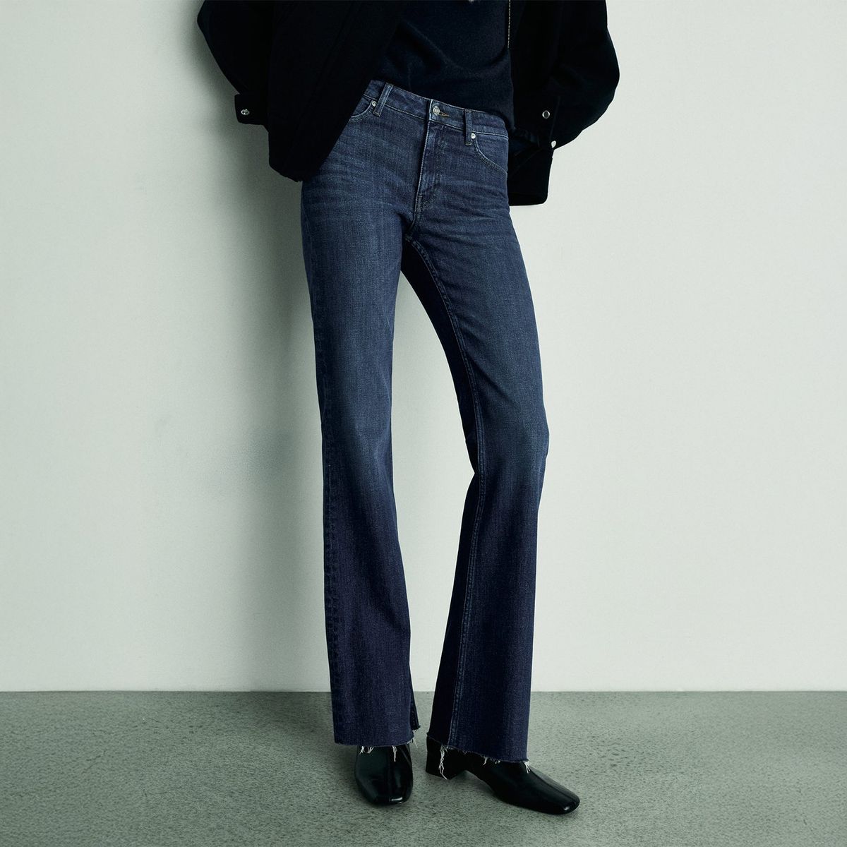 MANGO - Jean Flare Algodón Mujer Mango