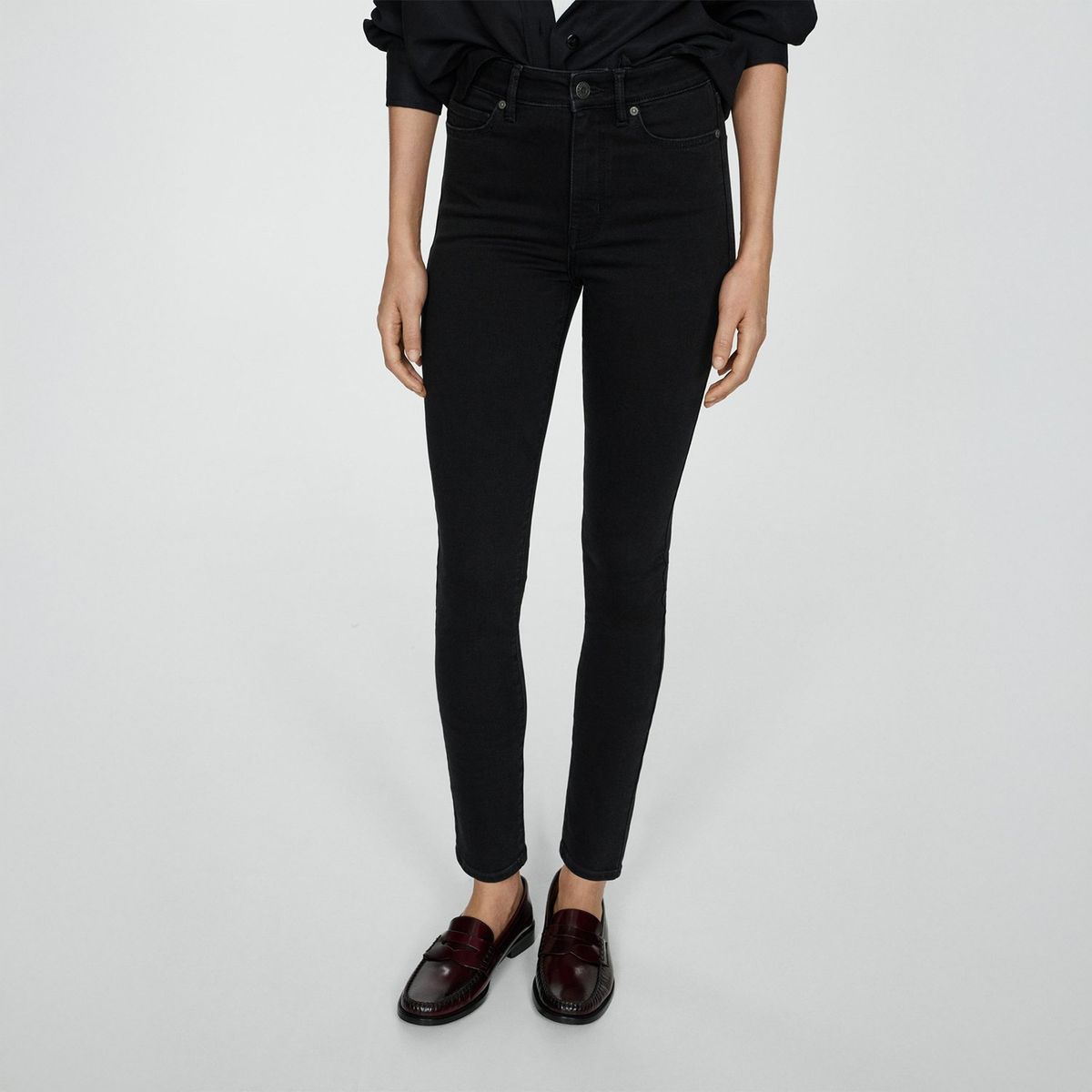 MANGO - Jean Skinny Tiro Alto Mujer Mango