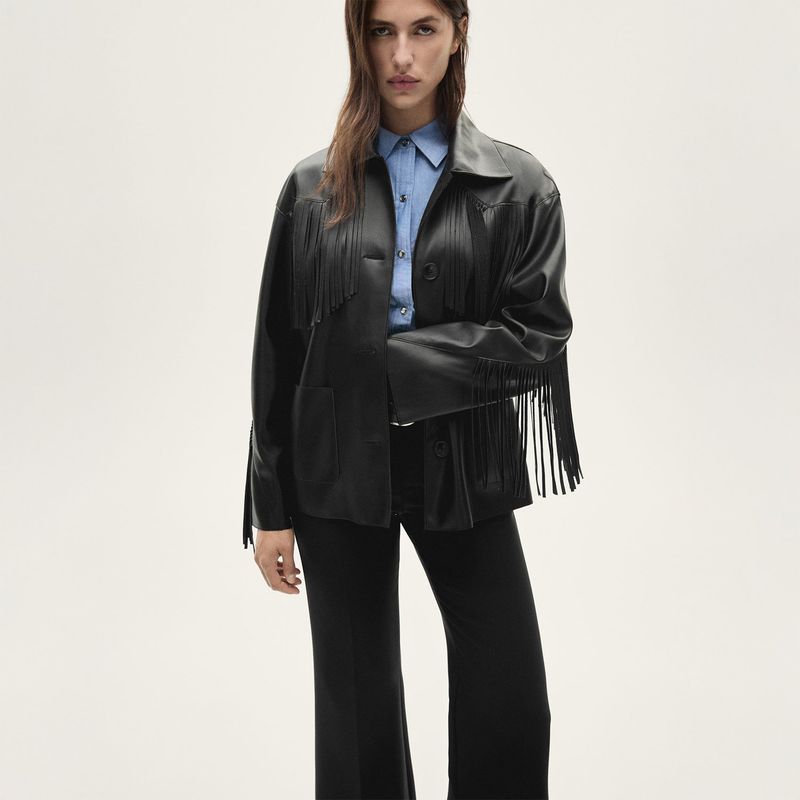 MANGO - Sobrecamisa Casual Mujer Mango