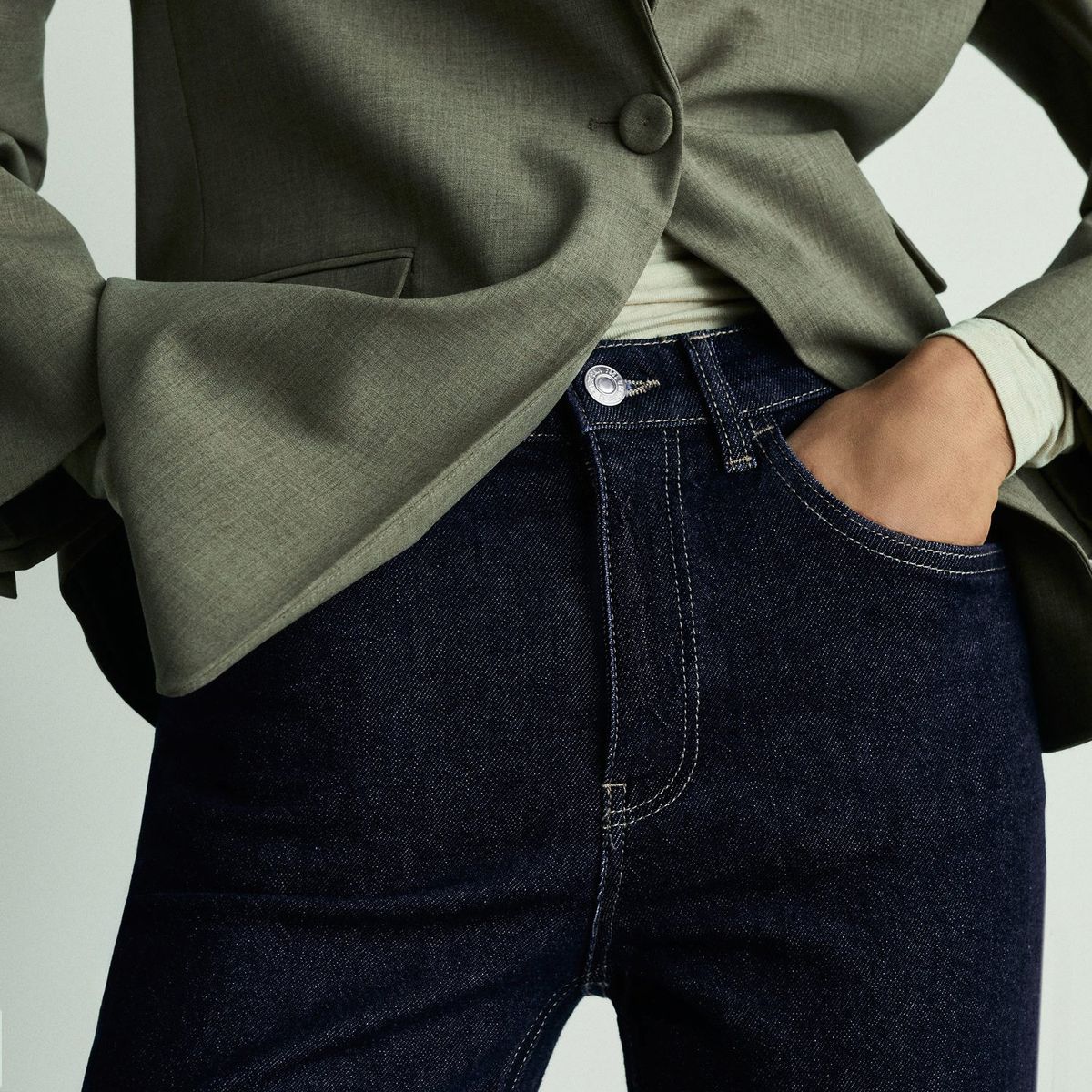 MANGO - Jean Mom Algodón Mujer Mango